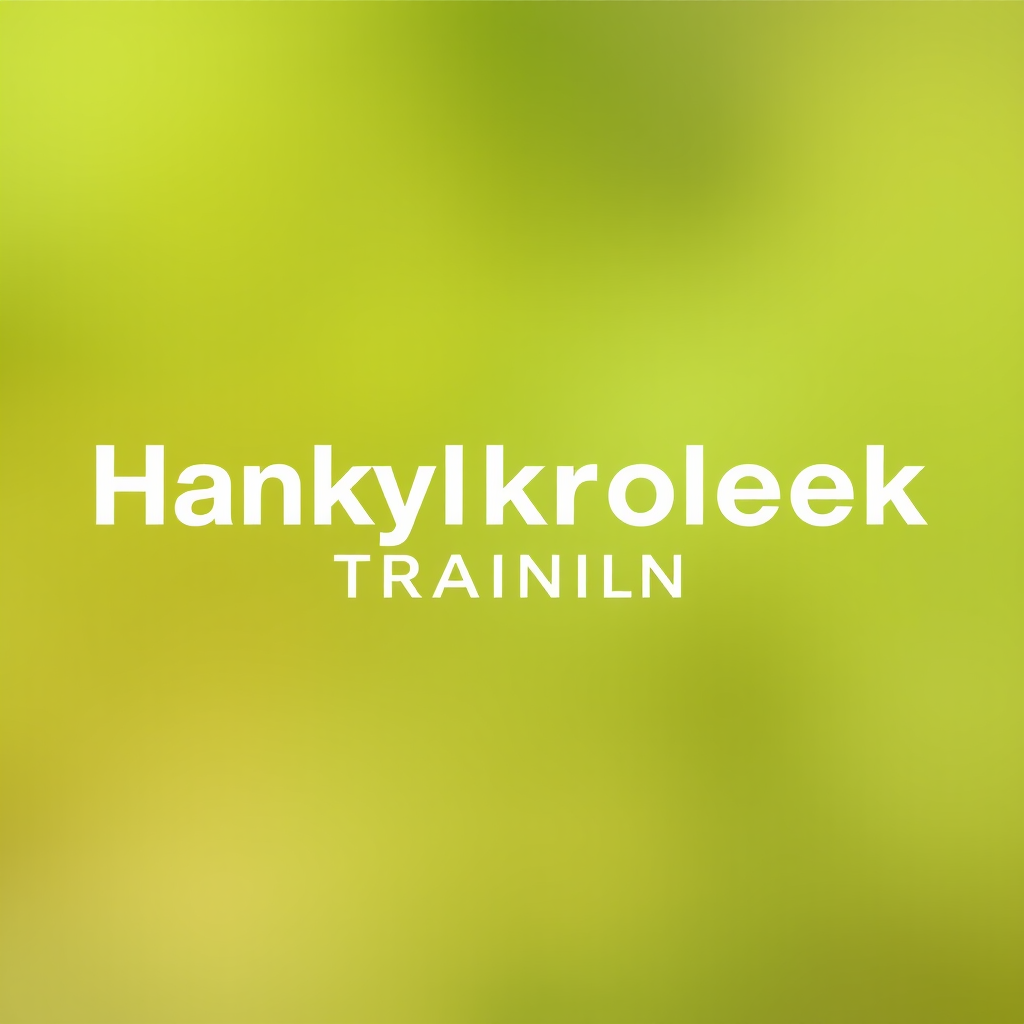 Hankykroleek trading training company logo with modern financial design